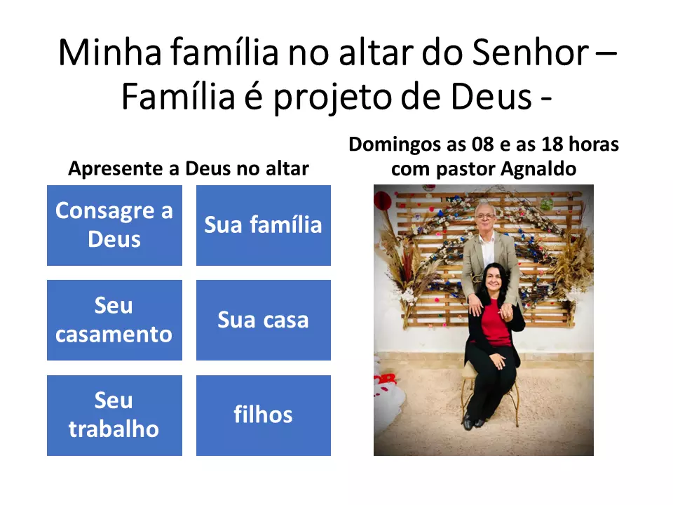 CULTO DA FAMÍLIA DE CRISTO